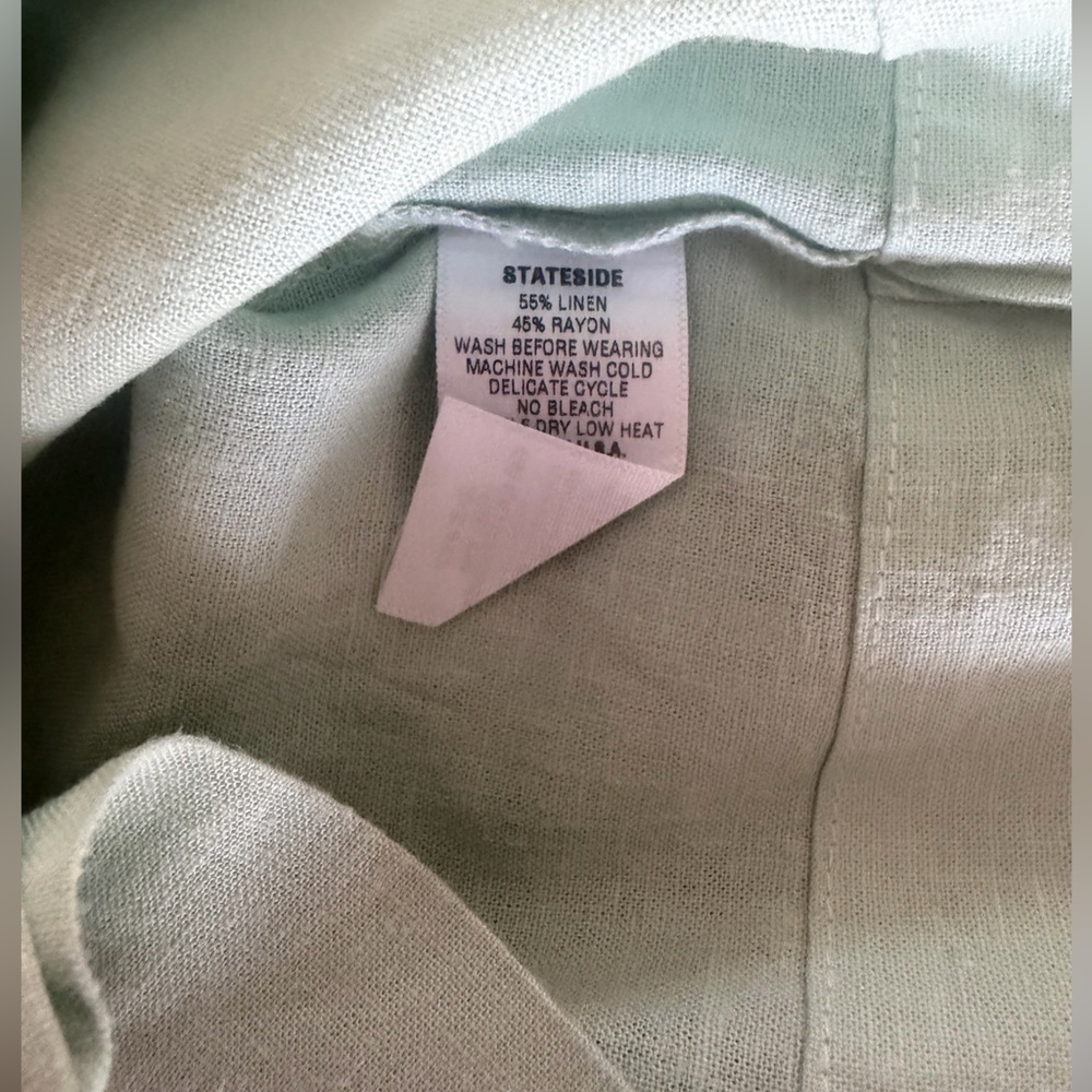 Stateside Mint Green Wide-LegPull-On Pants Size M - Picture 5 of 5